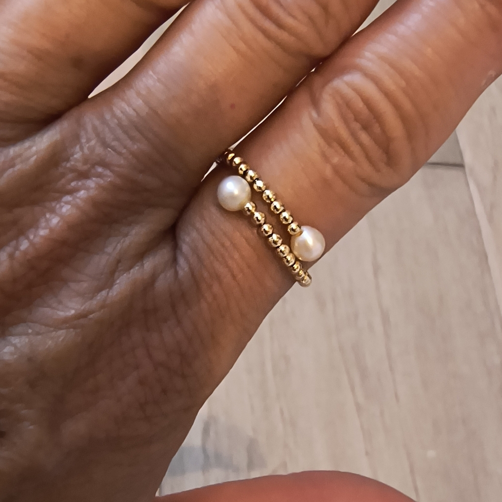 14 Kt Pearl Ring